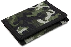 JONYEE Kids Wallet for Boys and Girls, Novelty Wallet for Boys Ages 5-7, Camo Teen Wallet for Kids Birthday Gifts (Green)