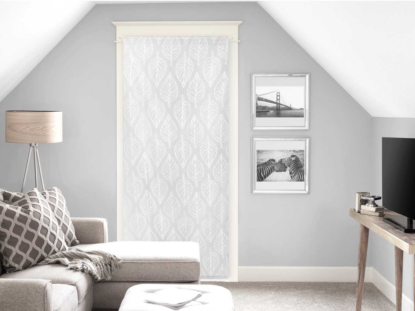 Soleil d'ocre Half Curtain 90 x 200 cm Maud, White, 90 x 200 cm