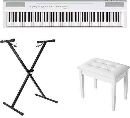 Amazon Com Yamaha P125wh 88 Key Weighted Action Digital Piano
