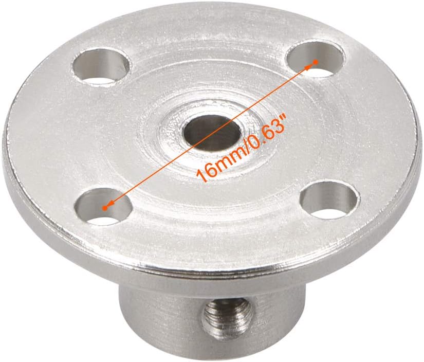 sourcing map 3mm Inner Dia H12*D10 Rigid Flange Coupling Motor Guide Shaft Coupler Motor Connector for DIY Parts - Image 3