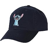 Disney Stitch Embroidered Character Art Blue Unstructured Baseball Cap