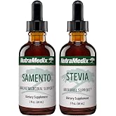 NutraMedix Detox &amp; Immune Support Bundle - Liquid Stevia &amp; Samento Cat's Claw Extract for Healthy Detox &amp; Immune System Support (2 Count, 2 Oz)