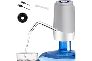 Korser Water Dispenser for 5 Gallon Bottle, Automatic Electric Water Jug Dispenser, Rechargeable Water Dispenser Pump, USB Charging Portable 2-5 Gallon Pump for Kitchen, Camping