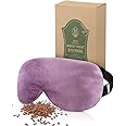 Aroma Season Weighted Eye Mask, Warm Eye Compress for Dry Eyes, Moist Heat Lavender Eye Mask, Microwave Eye Mask for Stye, Belpharitis, MGD, Migraine Headache Relief (Purple)