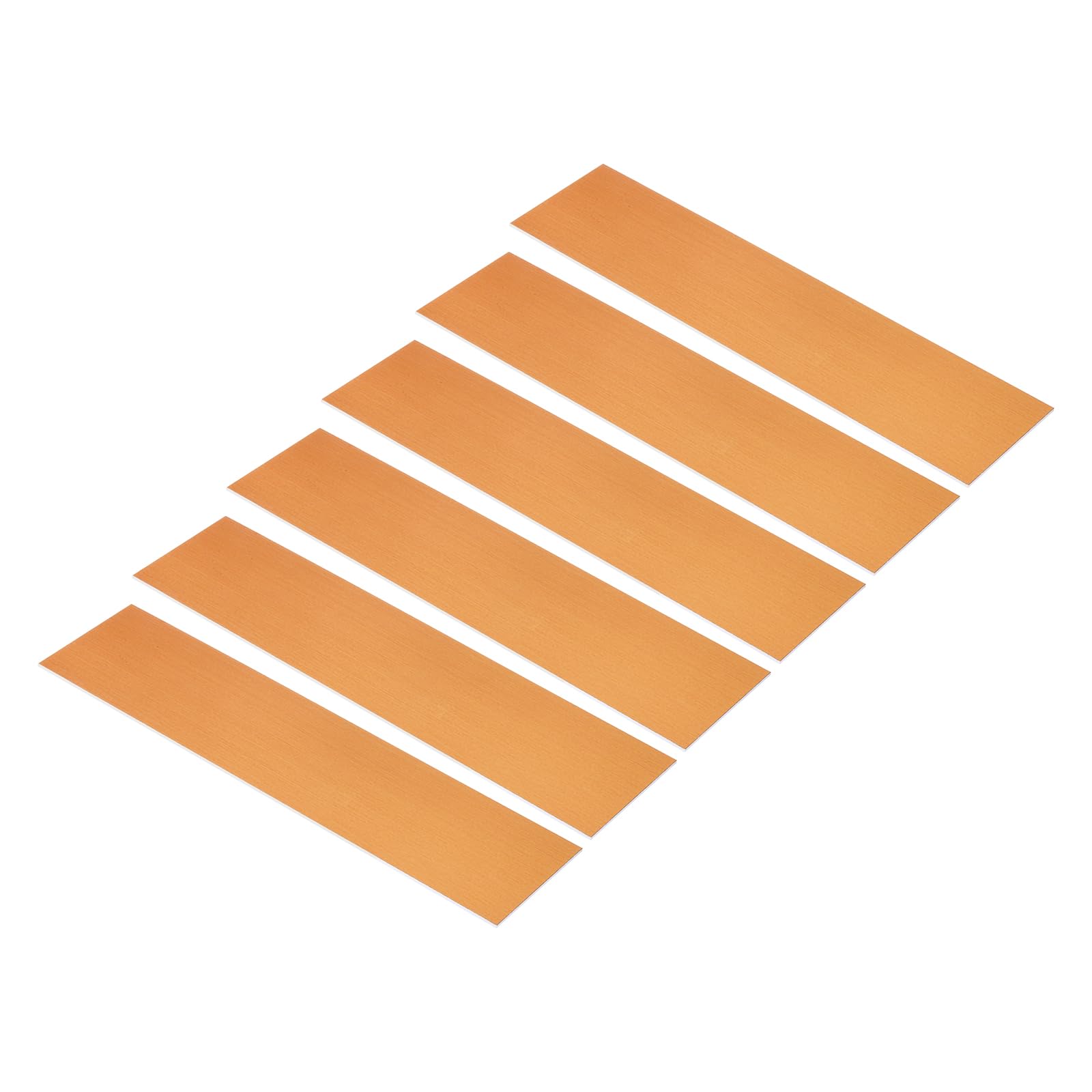 PATIKIL 8"x2" Blank Name Plates, 6 Pack Custom Engraved Name Plate Rectangle Laser Engraving Blanks for Personalized Nameplates Office Desk DIY Painting Supplies, Brown, White