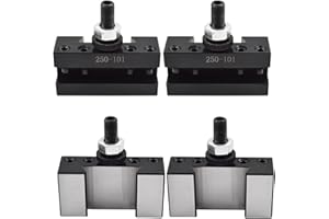kimllier 4Pcs AXA 250-101 Quick Change Turning and Facing Lathe Tool Post Holder Fit for 250-111 or 250-100 Tool Post 12 Inch Swing Dia