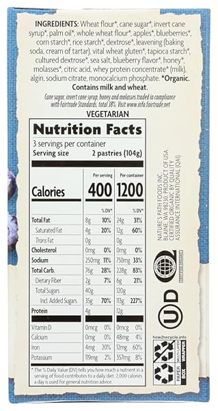 NATURES PATH FROSTED BLUEBERRY TOASTER PASTRY (12X11 OZ)