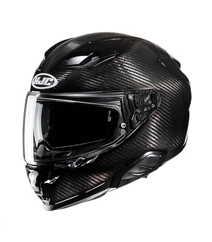 Amazon.com: HJC F71 Carbon Solid Full Face Motorcycle Helmet with