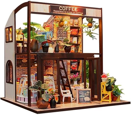 cafe kid dollhouse bookcase