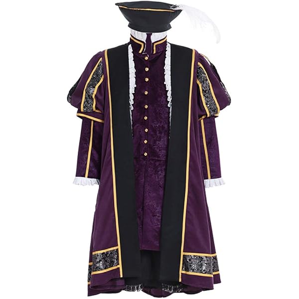 YOSUWOAI Costume Pour Homme - Tunique Médiévale - Pour Cosplay