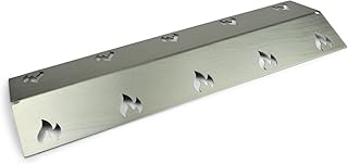 Grillrost.com Das Original Edelstahl Brennerabdeckung Flammenblech, Flammenverteiler für Gasgrill, Brennerschutz, (L) 39,5 x (B) 15 cm