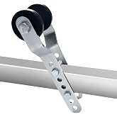 TENGBASE 4" Keel Roller for Boat Trailer, Adjustable Roller Bracket | Assembly with Marine-Grade Rubber &amp; Steel Mount, Smooth Towing, Reduces Friction, Easy Install