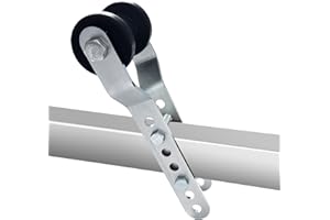 TENGBASE Marine Keel Roller, Adjustable Roller Bracket Assembles, 4” Rubber Keel Roller for Boat Trailer