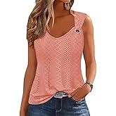 ETCYY Tank Tops for Women 2026 Trendy Summer V Neck Sleeveless T Shirts Spring Clothes Casual Loose Blouses