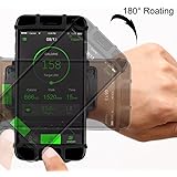 VUP Cell Phone Holder Wristband for iPhone X 7/7 Plus 8/8Plus 6/6S Plus, Galaxy S8/S9 S7 Edge Note 8, Nexus 6P 180Ã‚° Rotatable Universal for 4.0"-5.8" Mobile Phone Hiking Walking Running Armband