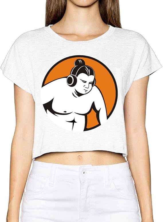 Amazon Smileスマイル かっこいい お相撲さん キャラ おとな ショート丈 ヘソ出し シャツ 天竺綿 コットン100 ダンス White Size Xl Tシャツ カットソー 通販