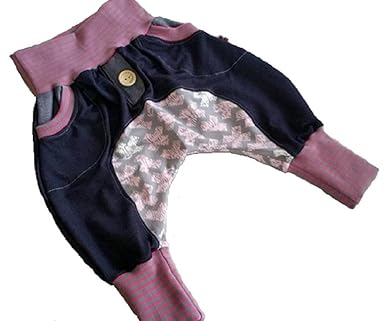 Atelier MiaMia - Pumphose Baby Kind von 56-92 Designer Babyhose Limitiert !! Mitwachshose