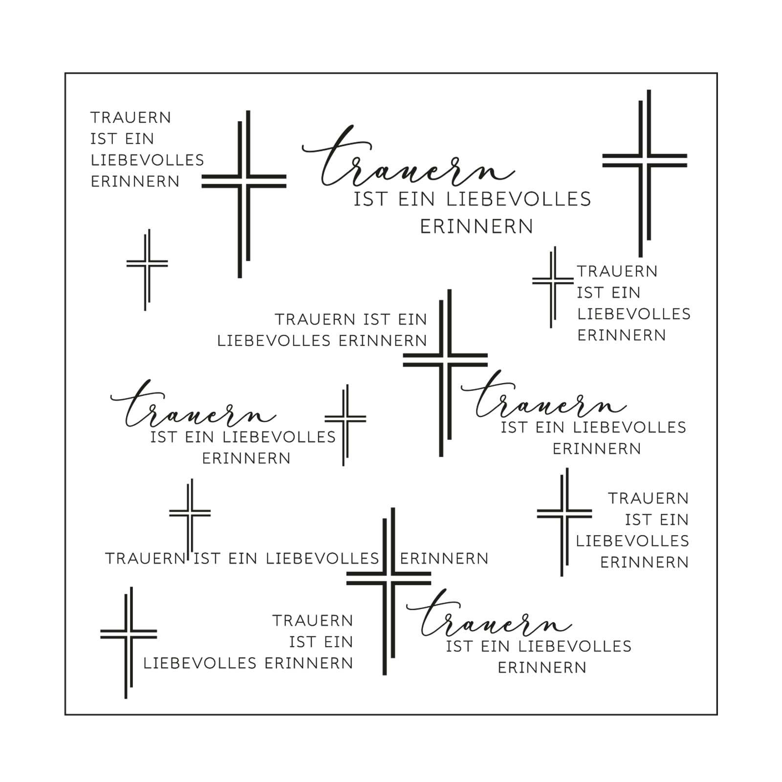 Vaessen Creative Embossing Folder, Transparent, 15 x 15 cm