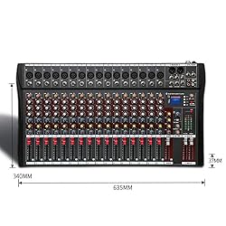 16 Channel Audio Mixer Professional Bluetooth Live