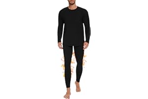 OBFUN Thermal Underwear for Men Long Johns Set - Fleece Lined Base Layer for Cold Weather Winter Clothes