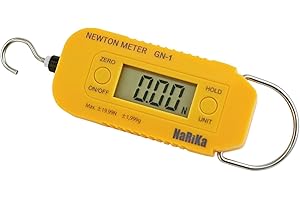 NARIKA GSC International N-00001 Digital Force Meter - 1 to 20 Newtons - LCD Display with Hold and Zero Functions - Compact STEM Tool for Physics Experiments, Classroom Use and Science Education