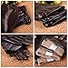 Bestselling Men's Stylish Nappa Leather Plush Lined Winter Gloves (9.5, Black)