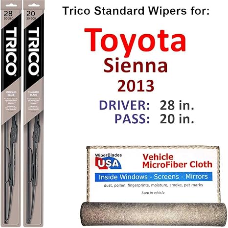 2013 Toyota Sienna Wiper Blade Size ~ Best Toyota