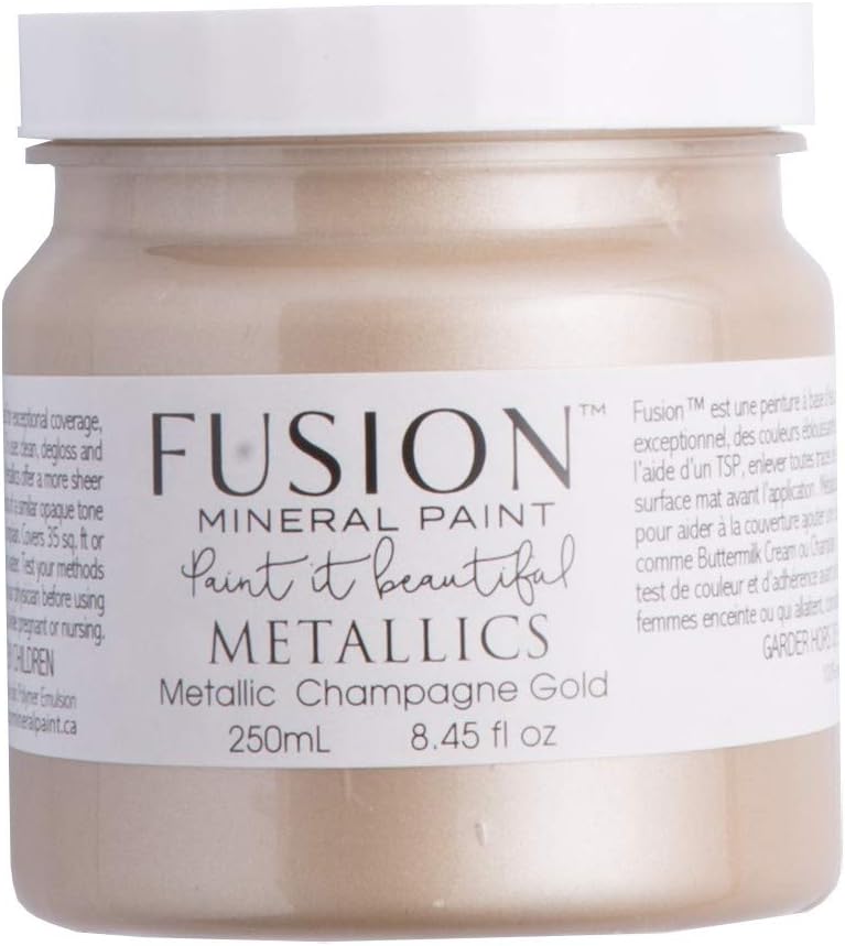 Fusion Mineral Paint Metallics (Champagne Gold, 250 ml) Amazon.ca