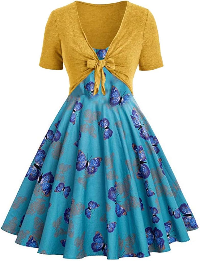 retro butterfly dress