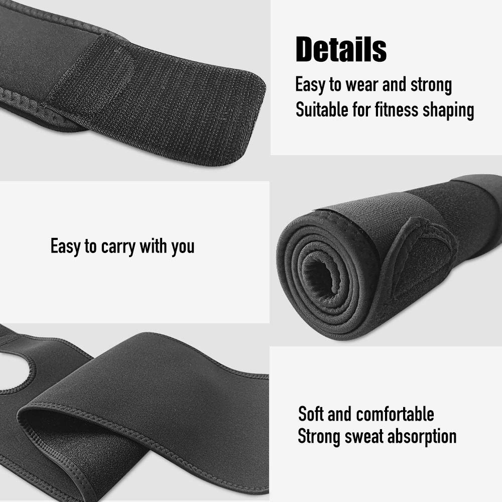 Thigh Compression Sleeve for Men and Women, Adjustable Thigh Support Brace Wrap, Thigh Pain Relief, One Size Fit Most: Industrial & Scientific