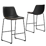 Bar Stools Set of 2, Counter Height Bar Stools with