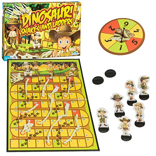 Outset Media - Dinosaur Snakes and Ladders - A Dino-Sized Twist on a Classic Game