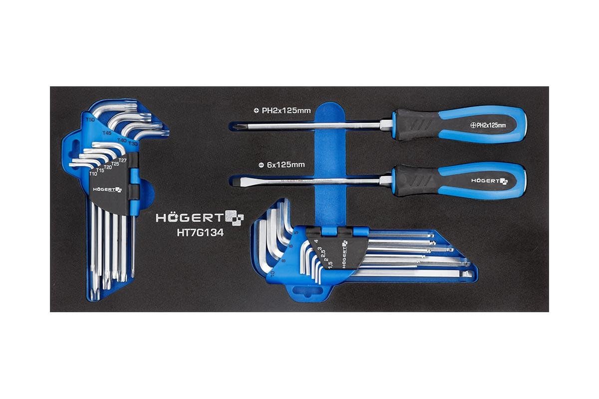 Högert Technik HT7G134 Screwdriver and Allen Key Set