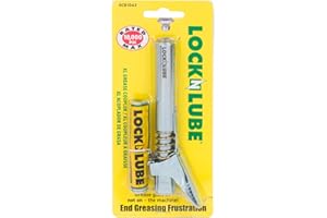 LockNLube Grease Gun Coupler XL - Universal Fit - Extra Reach for Recessed Grease Fittings