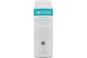 MooGoo Natural Dry Shampoo – Non Aerosol Powder Dry Shampoo Powder for Brunette, for Blonde or for Dark Hair - for Women or f