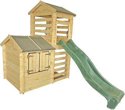 casita con tobogan para niños