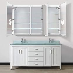 Krugg LED Medicine Cabinet 66 Inch X 42 Inch