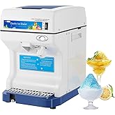 VIVOHOME Electric Ice Crusher Shaver 265lbs/hr Blue | Snow Cone Maker Machine for Home and Commercial Use