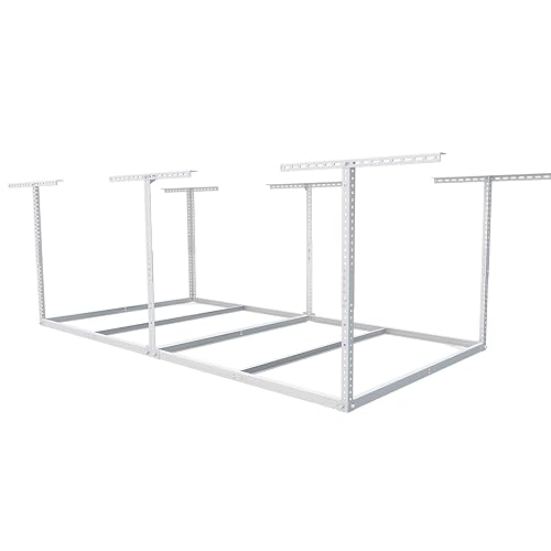 FLEXIMOUNTS 4x8 Overhead Garage Storage Rack without Decking, Garage ...