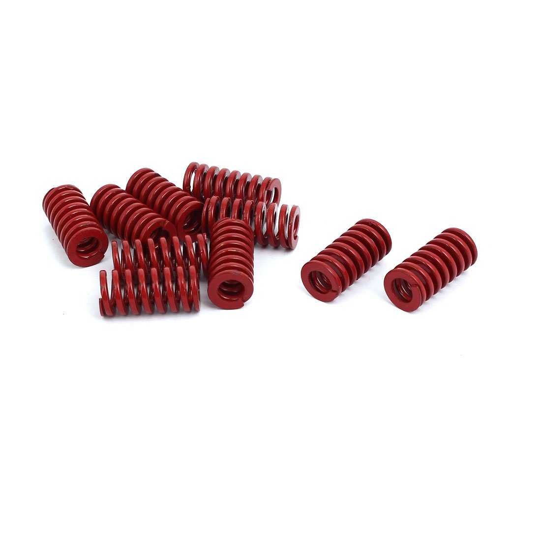 Sourcingmap 10mm OD 20mm Length Medium Load Compression Die Spring Red 10pcs