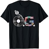 Old School OG Hip Hop Head Vinyl, CDs, Tapes 80s 90s Retro T-Shirt