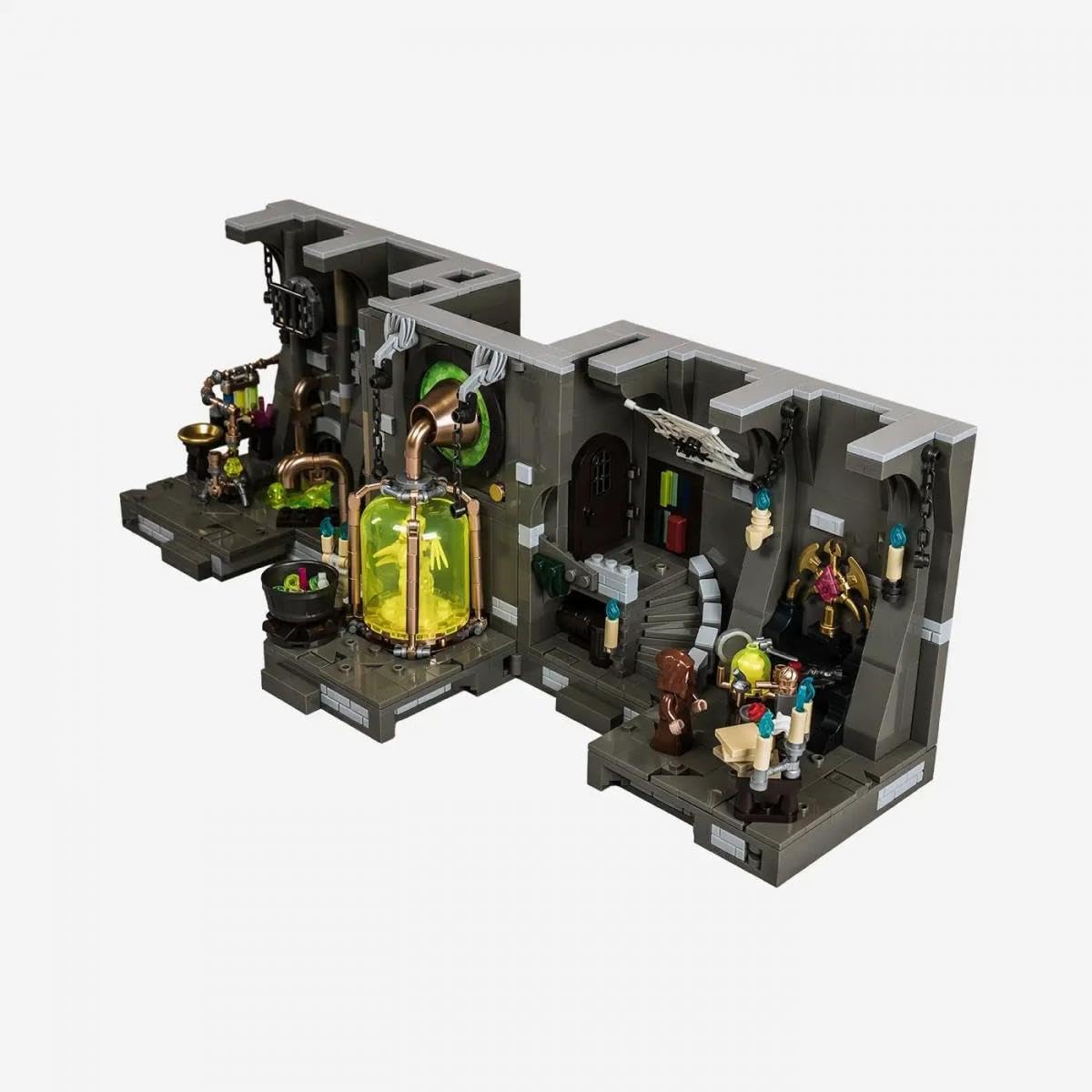 BlueBrixx Pro 108888 – Alchemistenlabor aus Klemmbausteinen mit 1438 Bauelementen 4
