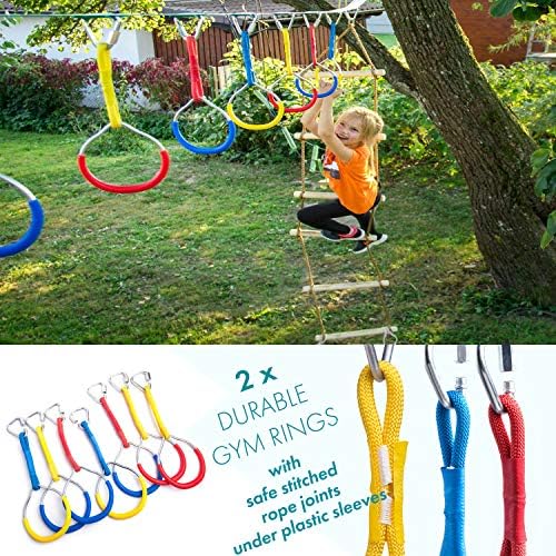 Monkey Bar Rings For Backyard Obstacle Course Cateam Ninja Line