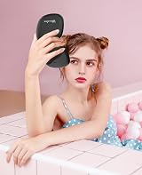 WOBSION Travel Mirror with Light 1X 10X Magnifying LED Compact 10cm Black view 8