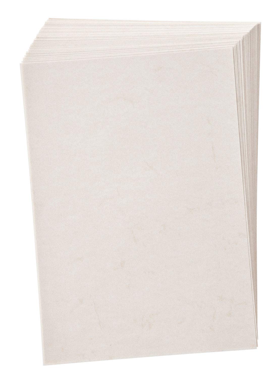folia 950400 Elephant Skin Certificate Paper 50 Sheets 110 g/m² DIN A4 White Elegant Paper for Certificates and Menu