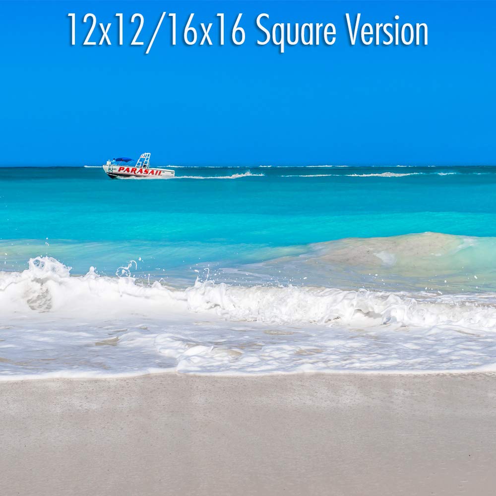 Amazoncom Blue Sky Beach Photography Print Original Grace #turks #and #caicos #resorts