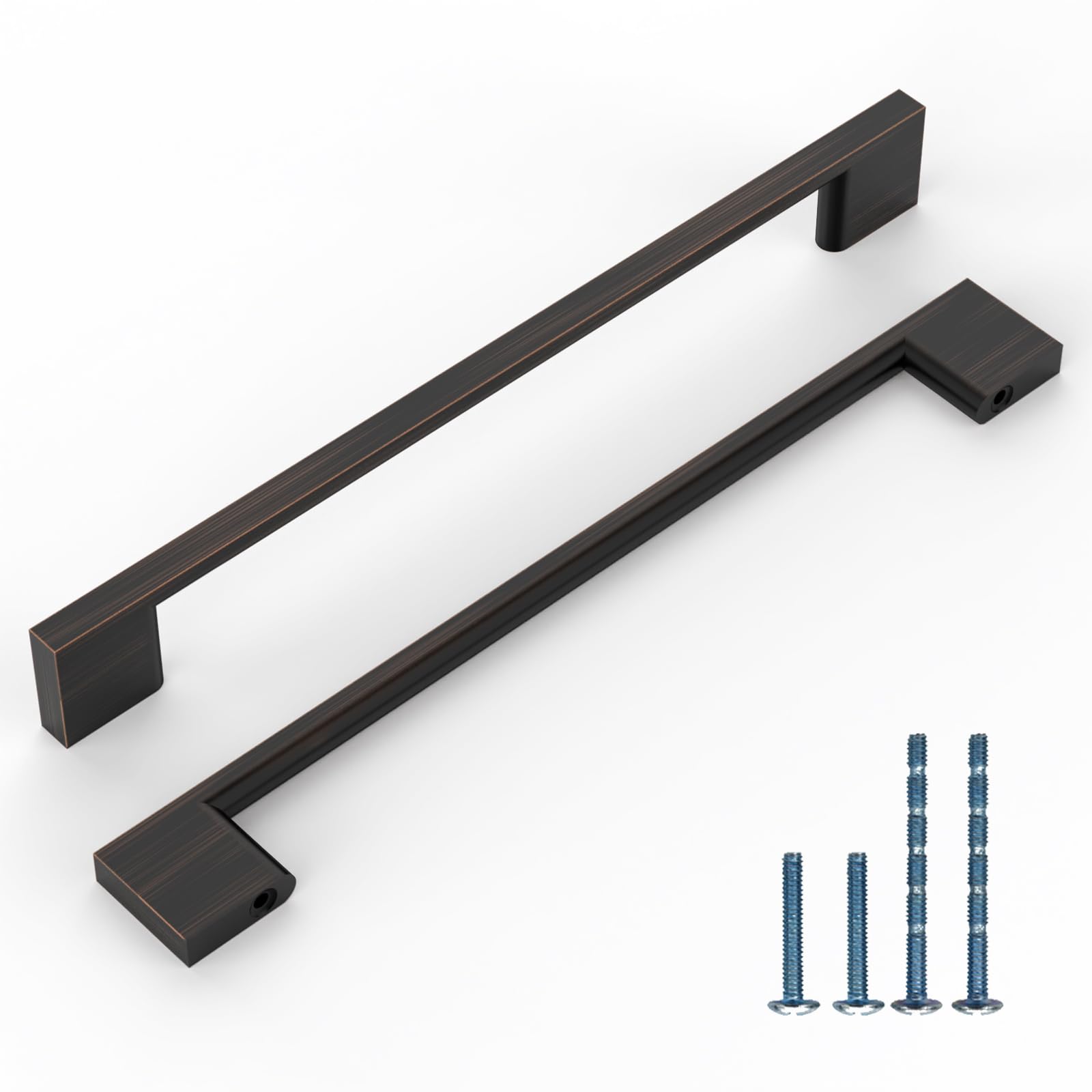 Photo 1 of KNOKLOCK 10 Pack 6.3 Inch(160mm) Kitchen Cabinet Handles Oil Rubbed Bronze Cabinet Pulls Kitchen Cabinet Hardware Drawer Pulls for Cupboard Wardrobe