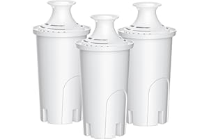 WSKFDTI Water Filter Replacement for Brita Water Pitchers and Dispensers, Classic 35557, Ob03, Mavea 107007 and More, Lasts Two Months or 40 Gallons, Reduce Chlorine and Bad Taste, Pack of 3