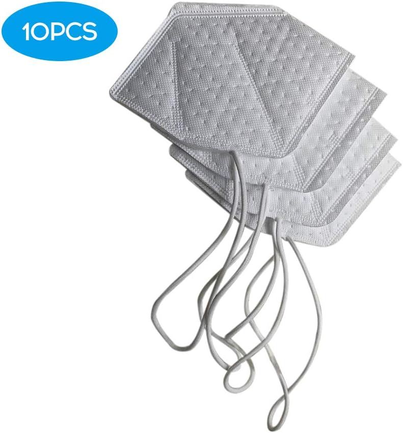 Securome Anti Pollution KN95 Face Mask, Flat Fold kn95 Face Mask with Adjustable Straps for Exhaust Gas/Allergies/Pollen/ PM2.5/ Running/Cycling and Outdoor Activities