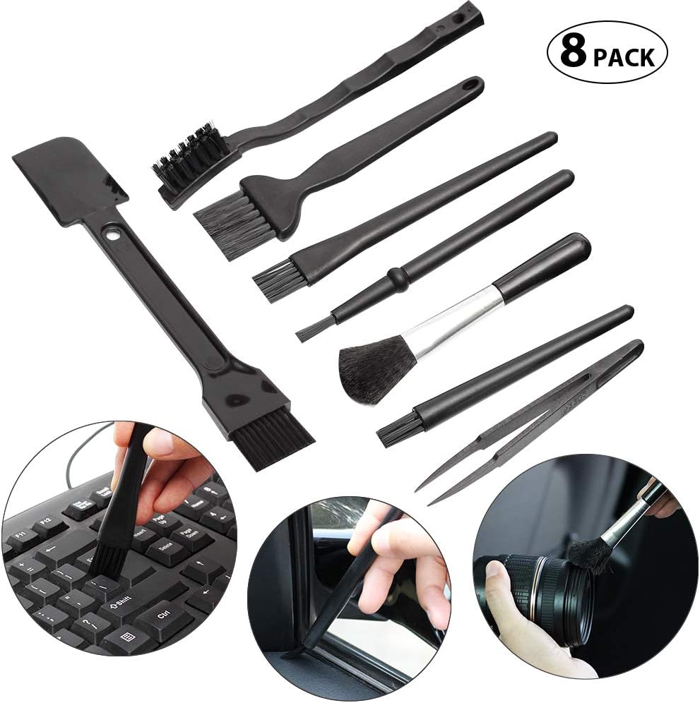 Plastic Size Portable Brushes, Static Anti Nylon Small Handle Pack) 8